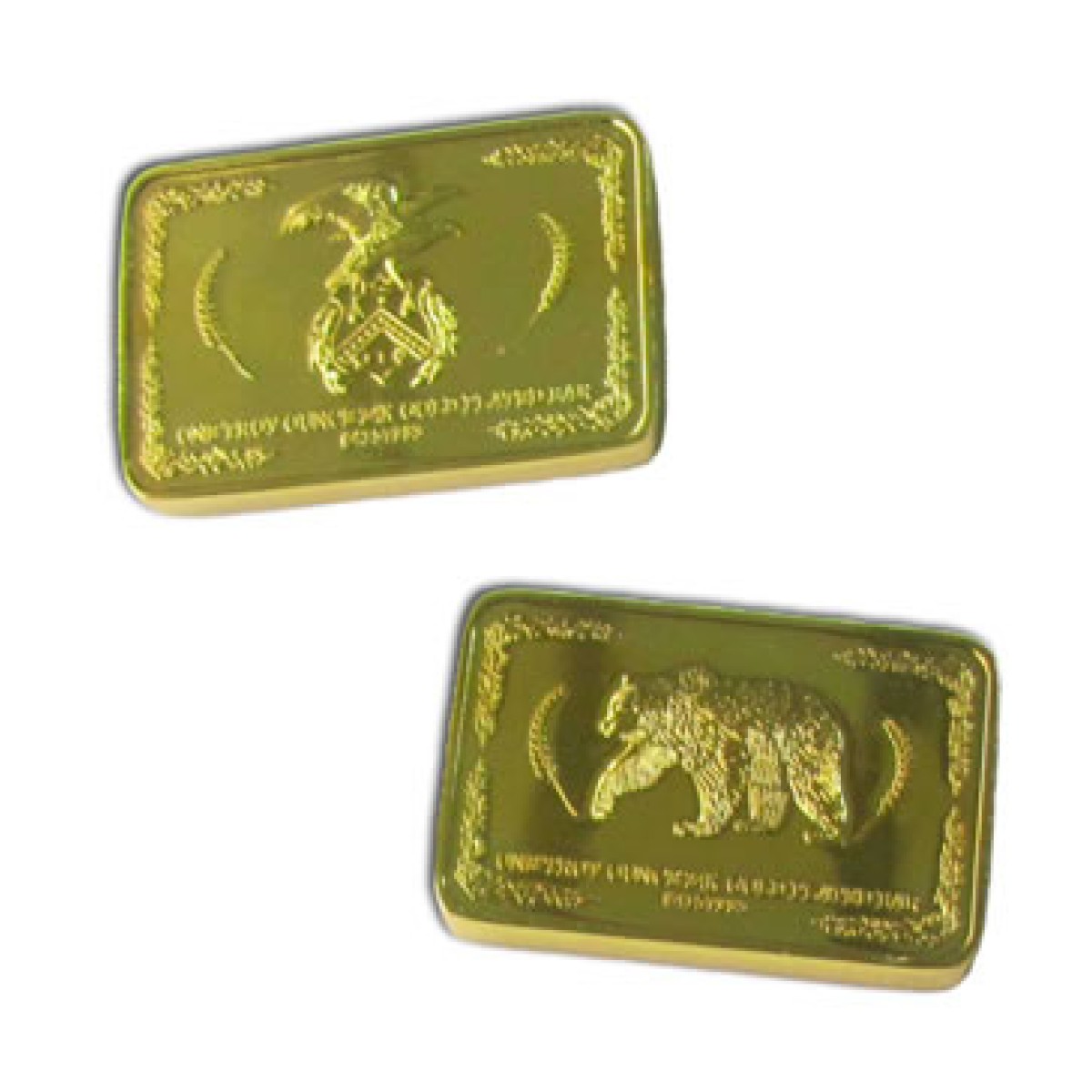 24K Plated Gold Bar